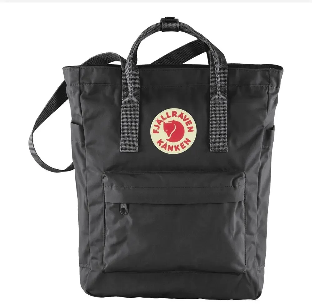 Fjällräven Kanken tote pack - black everyday bag outdoor unisex EUC